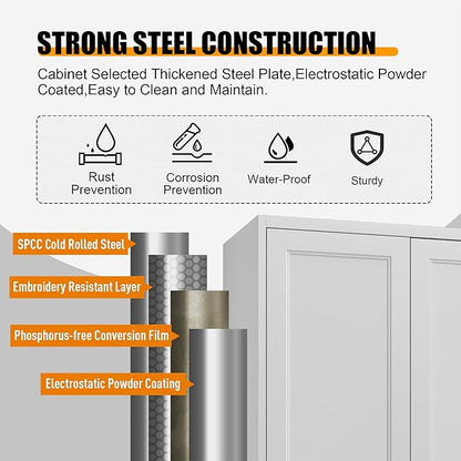 60" Tall Kitchen Pantry Storage Cabinet