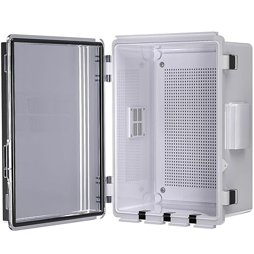 ABS Electrical Junction Box, Ventilated Design, Cable Grommets, IP65 Waterproof