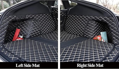 Floor Trunk Mats Custom for Auto Vehicles, Custom Fit Trunk Liner Cargo Mat Replacement- Beige