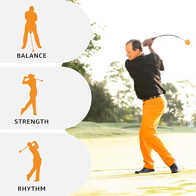 Orange Whip Golf Swing Trainer Aid Patented & Made in USA