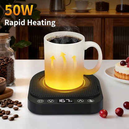 Smart Coffee Mug Warmer, 50W Fast Heating Coffee Warmer