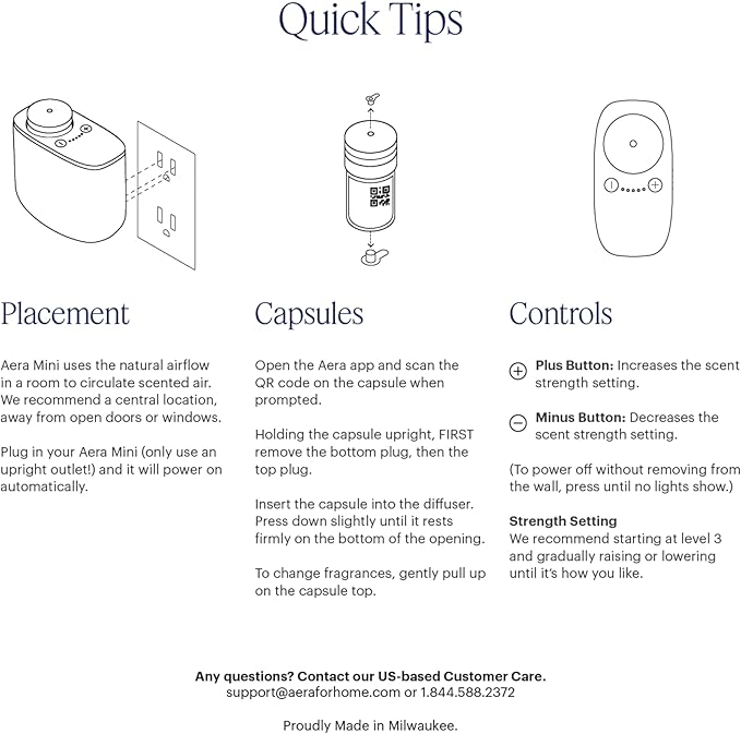 Aera Mini Home Fragrance Diffuser Plug-in: Smart Home App Aroma Control