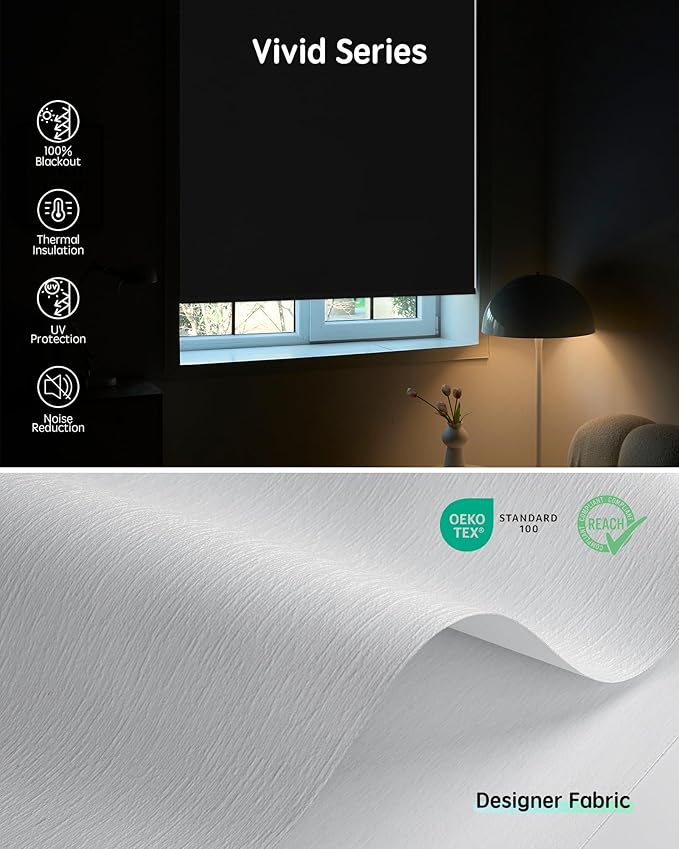 Yoolax Motorized Blinds with Remote, Smart Blinds