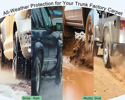 RAV4 Floor Mats Compatible with Toyota RAV-4 2007-2012，All Weather Protection Waterproof Durable Anti-Slip Odorless Custom-fit TPE Floor Liner Front and Rear Row Set