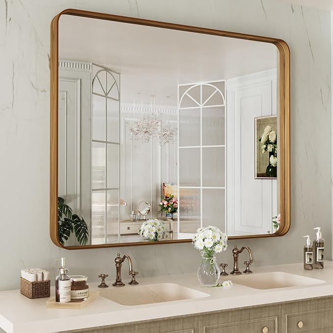 LOAAO 40X32 Inch Bathroom Mirror