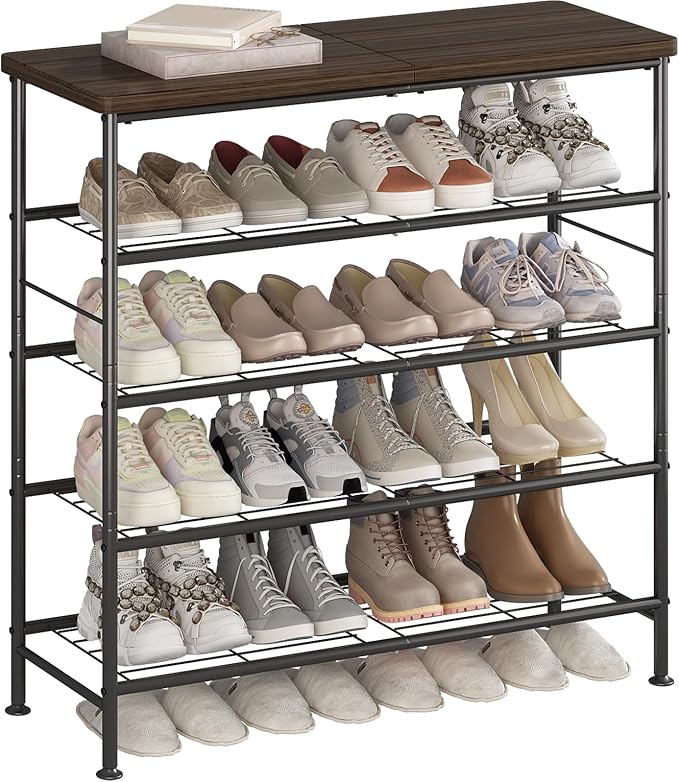 SUOERNUO Shoe Rack Organizer 5 Tier