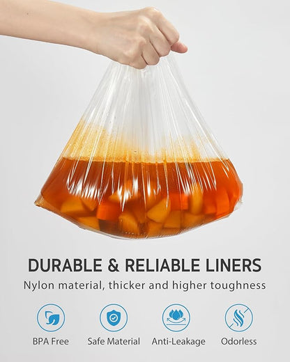 Syntus Crock Pot Liners, Disposable Cooking Bags Suitable