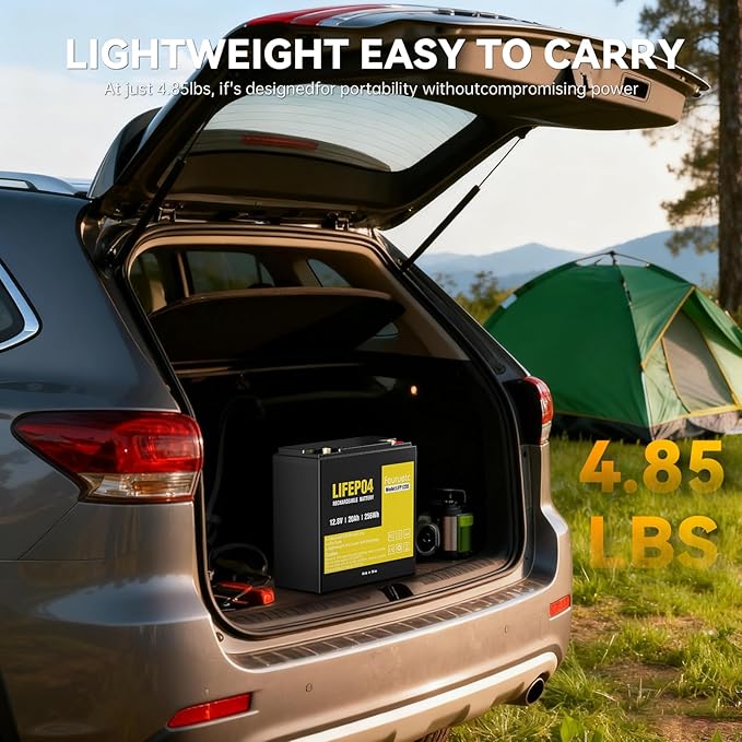 12V 20Ah Deep Cycle LiFePO4 Battery, 12 volt lithium phosphate battery