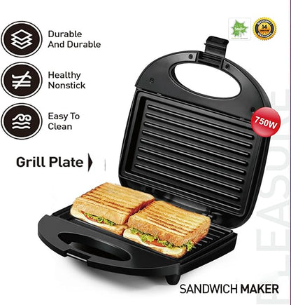 Sandwich Maker, Compact Electric Grill