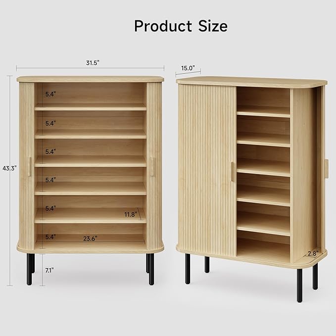 ONBRILL 6-Tier Shoe Cabinet