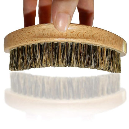Kingston Grooming Co. Premium Boar Hair Brush Bundle - Original, Medium & Firm Wave Brushes for Men - Boar Hair Brush, Perfect Edge and Hair Waver - Travel Case Included
