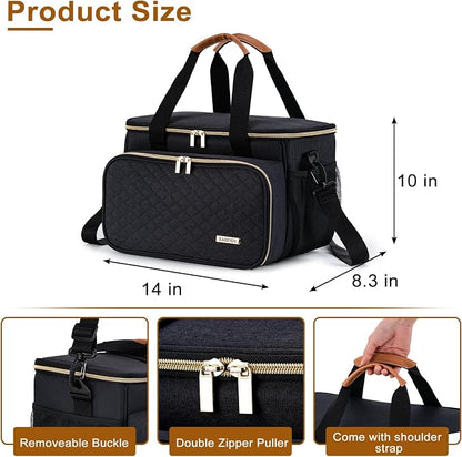 Dog Grooming Vacuum Bag, Pet Grooming Kit Bag Perfect for Dog Hair Vacuum & Grooming Tool Kit Accessories- Black