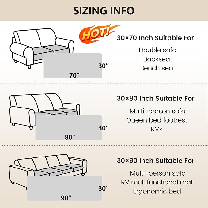 gogobunny 3X Stronger Waterproof Pet Blanket, Scratch Proof Furniture Protector for Dogs Cats, Reversible Cover 30x80 Inch, Dark Stone