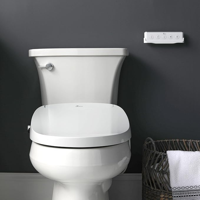 Bio Bidet DLS Premium Heated Bidet Seat, Warm Water & Air Dryer, Auto Open and