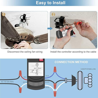 Universal Ceiling Fan Remote Control Kit Dimmable, Replacement