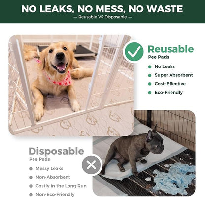 FXW Washable Pee Pads for Dogs, Super Absorbent, 30" x 75", 1 Pack | Machine washable, Non-slip backing