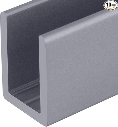 Brixwell SDCD38A-CCP24-XCP10 Satin Anodized 3/8" Fixed Panel Shower Door Deep