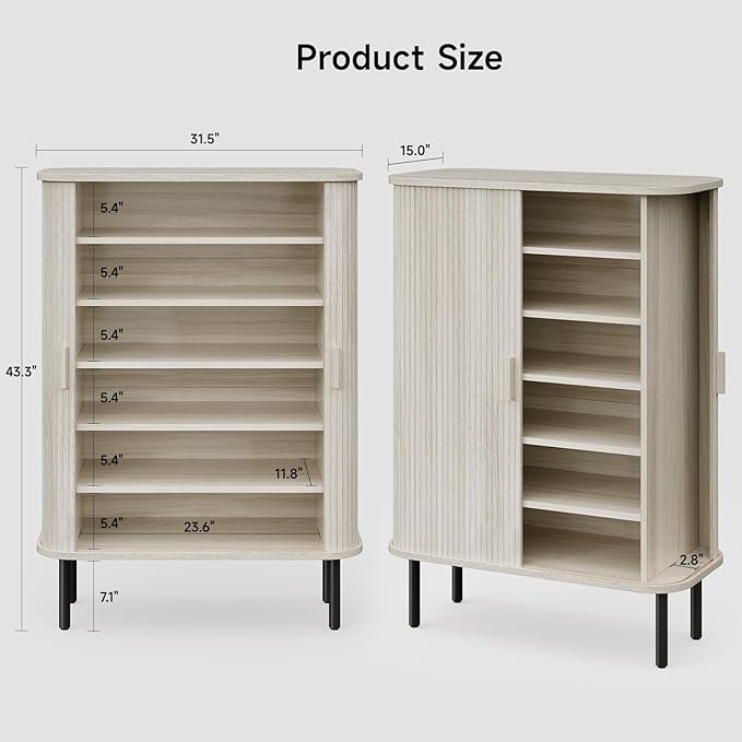 ONBRILL 6-Tier Shoe Cabinet