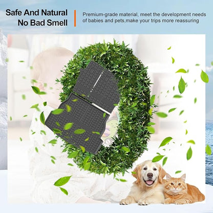 powoq Cargo Mat Compatible with 2019-2025 Toyota RAV4 Backrest Mat Cargo Liner Trunk Mat Back Seat Protector Replacement for 2019-2024 2025 Toyota RAV4 Accessories (Trunk Mat+Backrest Mats)