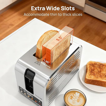 Toaster 2 Slice, Consciot Smart Touch Screen Toasters