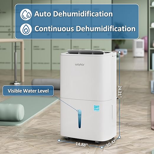 Waykar 150 Pints 2025 Energy Star Dehumidifier