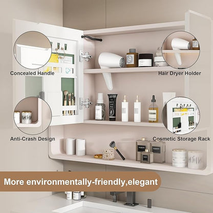 35x28 Inch Bathroom Mirror Cabinet
