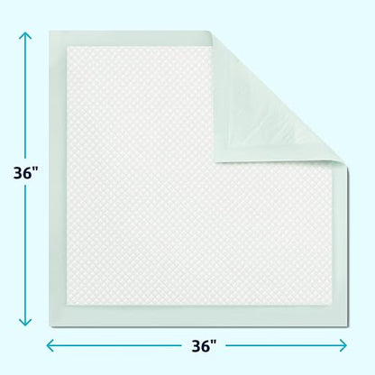 Medline Super Absorbent Underpad, 36" x 36", 50 Count, Extra Large Disposable Incontinence Pads, Protective Bed Pads, Chucks, For Kids, Adults, Elderly, Furniture & Surface Protection Pee Pad