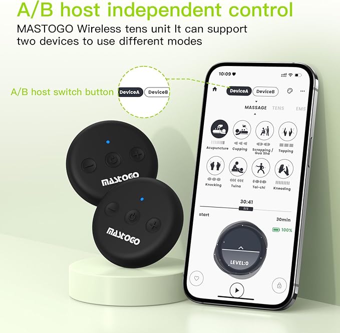Wireless TENS Unit, Dual Host Muscle Stimulator