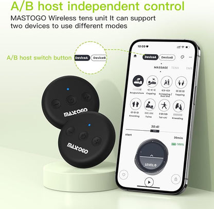 Wireless TENS Unit, Dual Host Muscle Stimulator