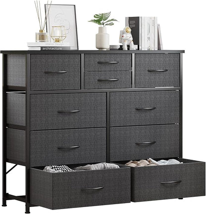 LUMTOK 10-Drawer Dresser, Fabric Storage Dressers