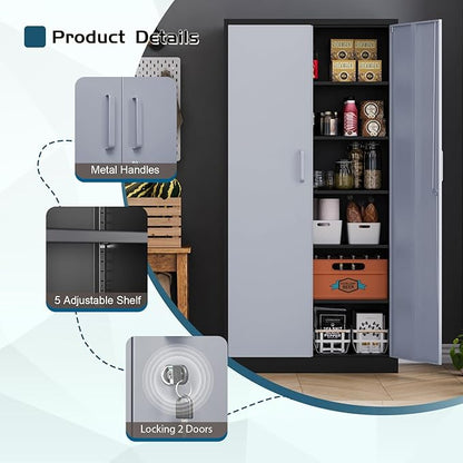 MIIIKO Metal Storage Cabinet