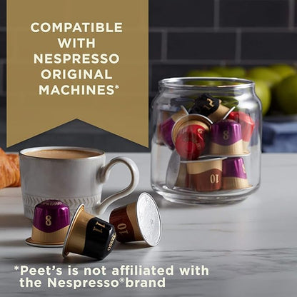 Peet's Coffee, Dark and Medium Roast Signature Blend Espresso Capsules