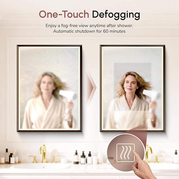 USHOWER 22X30 LED Bathroom Mirror