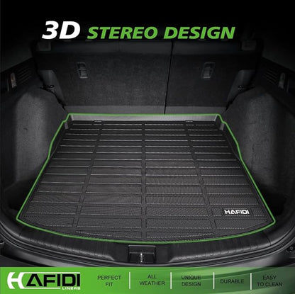 Floor Mats & Cargo Liner Custom for Volvo S60 2019-2025(Not for Recharge) All Weather Protection TPE Heavy Duty Non-Slip Automotive Floor Liners Fits Full Set Accessories, Black