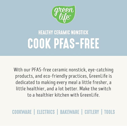 GreenLife Rice Cooker with Removable PFAS-Free Ceramic Nonstick Pot, 3-Cups