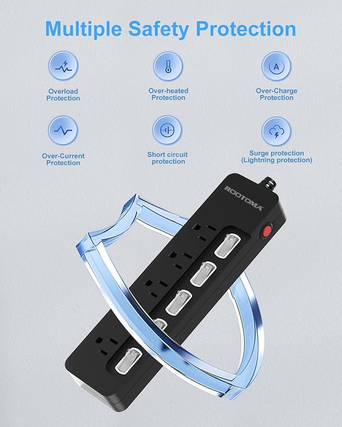 Black Appliance Extension Cord - 6 FT