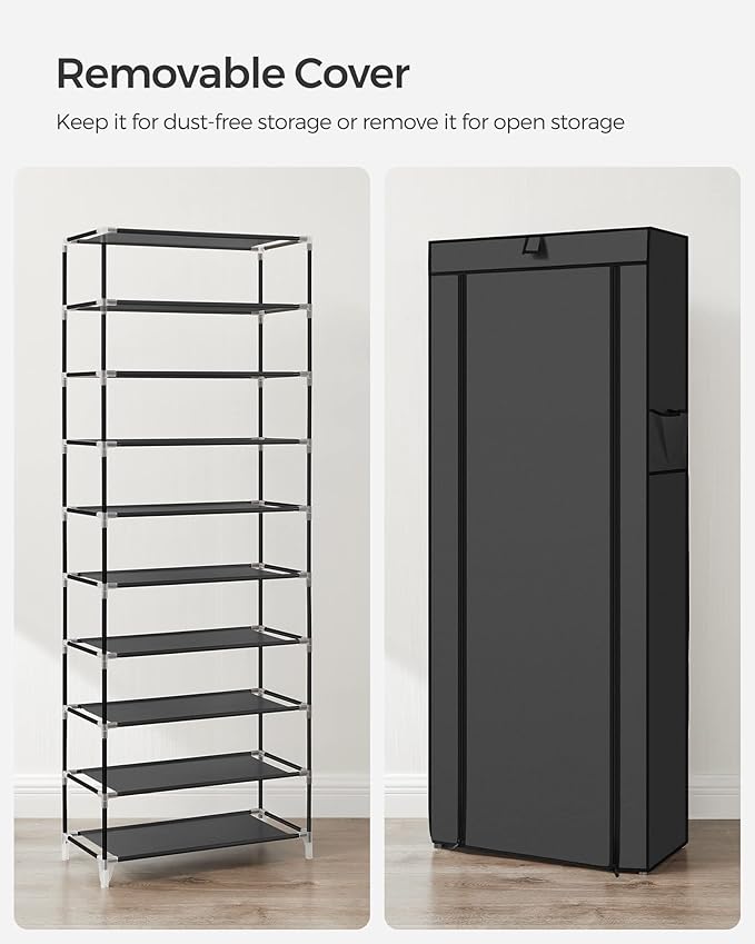 SONGMICS 10-Tier Shoe Rack, Shoe Storage Cabinet
