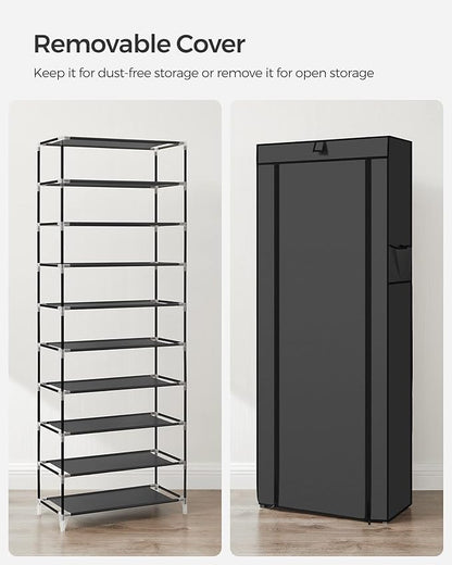 SONGMICS 10-Tier Shoe Rack, Shoe Storage Cabinet