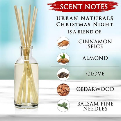 Urban Naturals Christmas Night Reed Diffuser Set