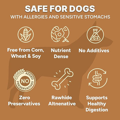 Gaines Family Farmstead Elk & Sweet Potato Dog Treats – 6 oz Natural, High-Protein, Grain-Free, Limited Ingredient Soft Chews for Gut Health and Sensitive Stomachs, Made in USA
