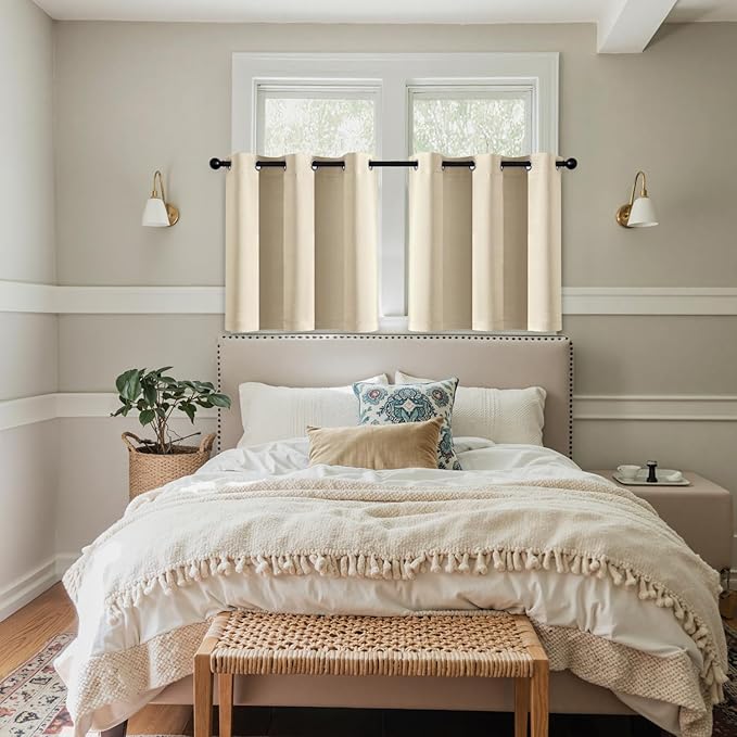 MIULEE Short Curtains for Windows