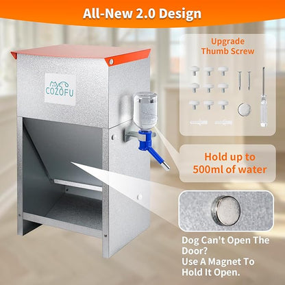 Automatic Gravity-Fed Dog Feeder