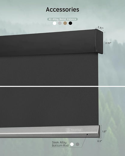 Yoolax Motorized Blinds with Remote, Waterproof Smart Blinds
