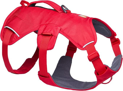 Ruffwear, Web Master, Multi-Use Support Dog Harness, Hiking and Trail Running, Service and Working, Everyday Wear, Red Canyon, Small