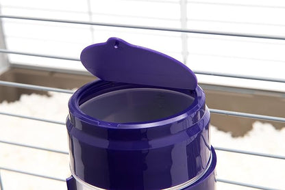 Lixit® Lever Valve Top Fill No Drip Water Bottles for Rabbits, Chinchillas, Ferrets, Guinea Pigs and Adult Rats (Purple (Pack of 2), 16 Ounce)