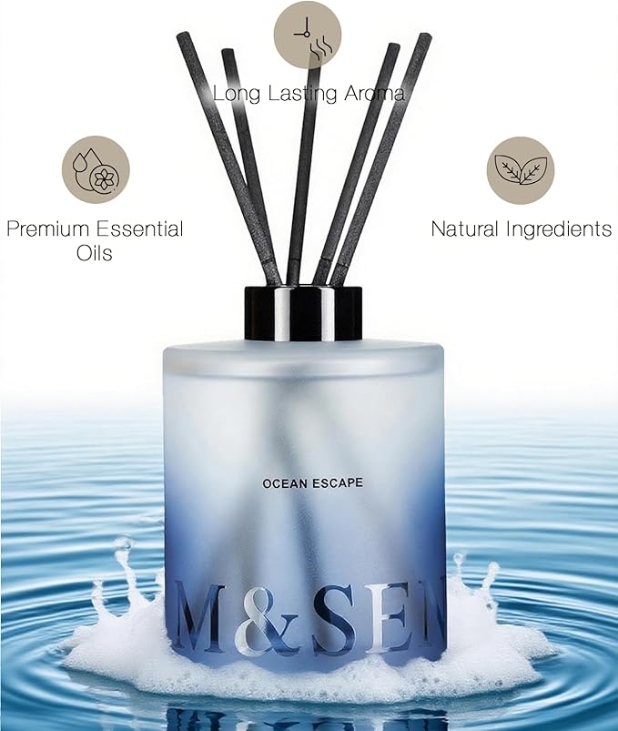 M&SENSE Ocean Escape Reed Diffuser Set