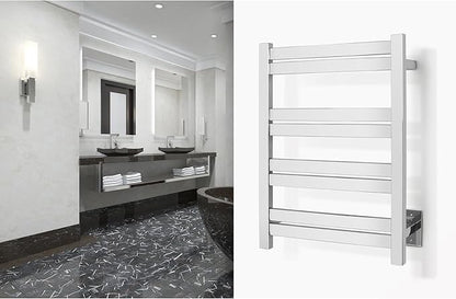 WarmlyYours Heated Towel Warmer Rack, Integrated On/Off Switch