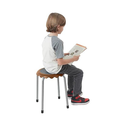 ECR4Kids Daisy Stackable Stool Set, Flexible Seating, Earthtone, 8-Piece