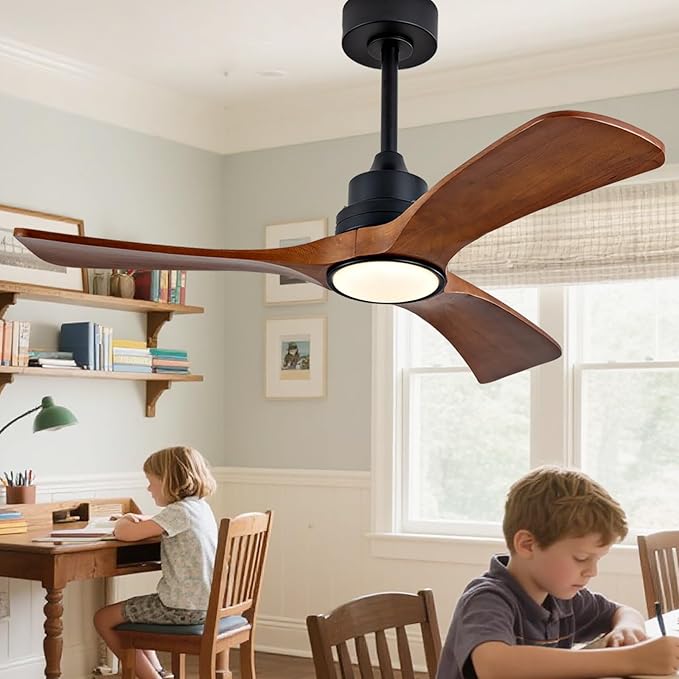 Gaizw 42 inch Ceiling Fan with Light and Remote Control, 3 Blades Ceiling Fans