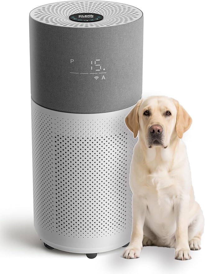 CleanForce Air Purifier for Home Large Room up to 2550 ft², Swiss Sanitized